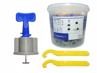Spony/spony na vyrovnávanie dlaždíc Simplefix 100 ks.